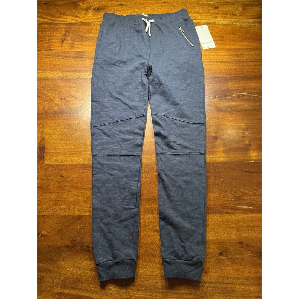 Sovereign Code Boys Jogger Pants L 14-16 Blue Heathered Knit Drawstring NWT